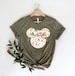Disney Floral Shirt, Disney Ears Shirt, Floral Disney Shirt, Disney Shirt, Minnie T-Shirt, Floral Shirt, Disney Leopard Design Shirt