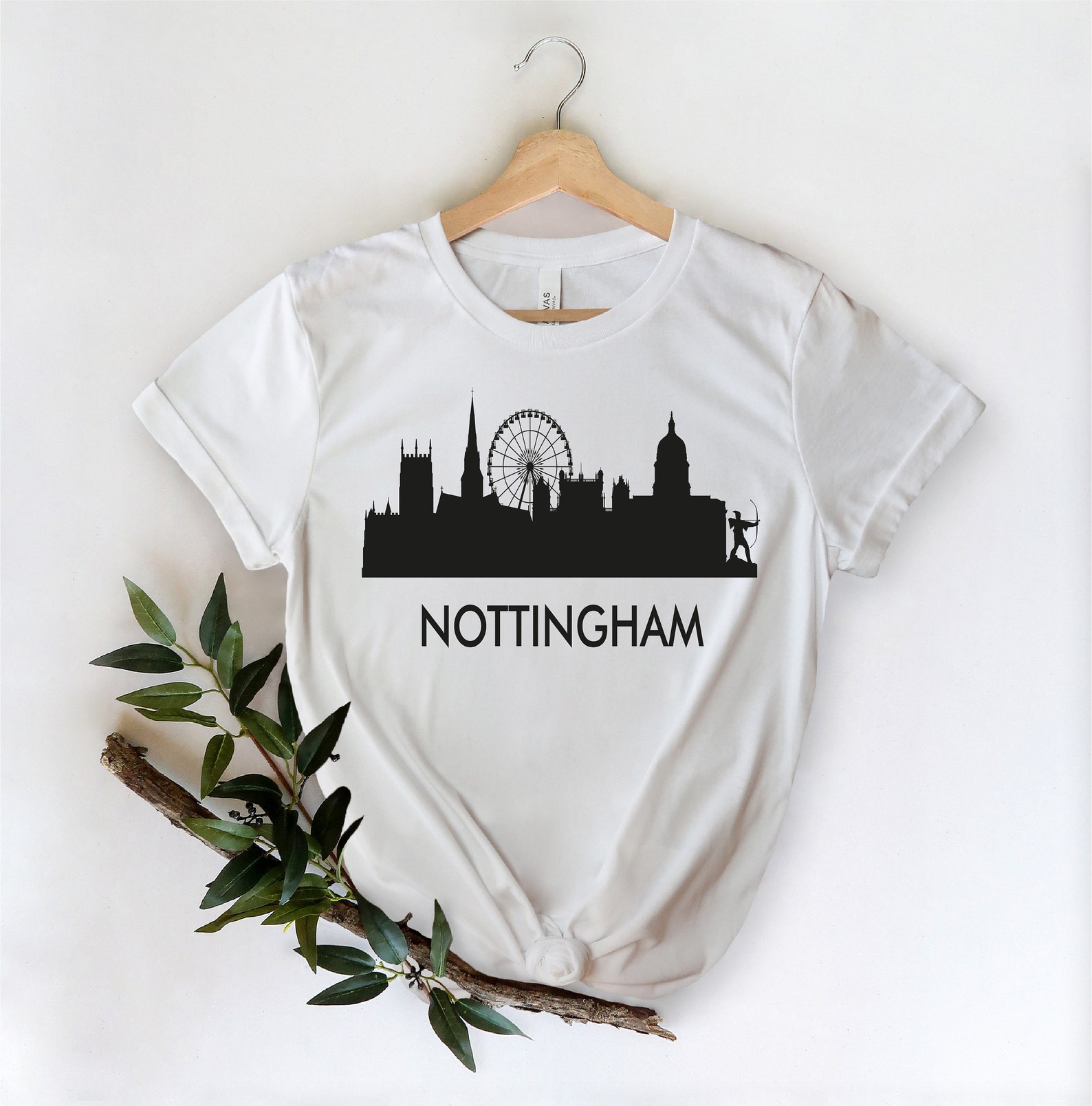 Nottingham Shirt Nottingham Tshirt City Shirt Nottingham Etsy