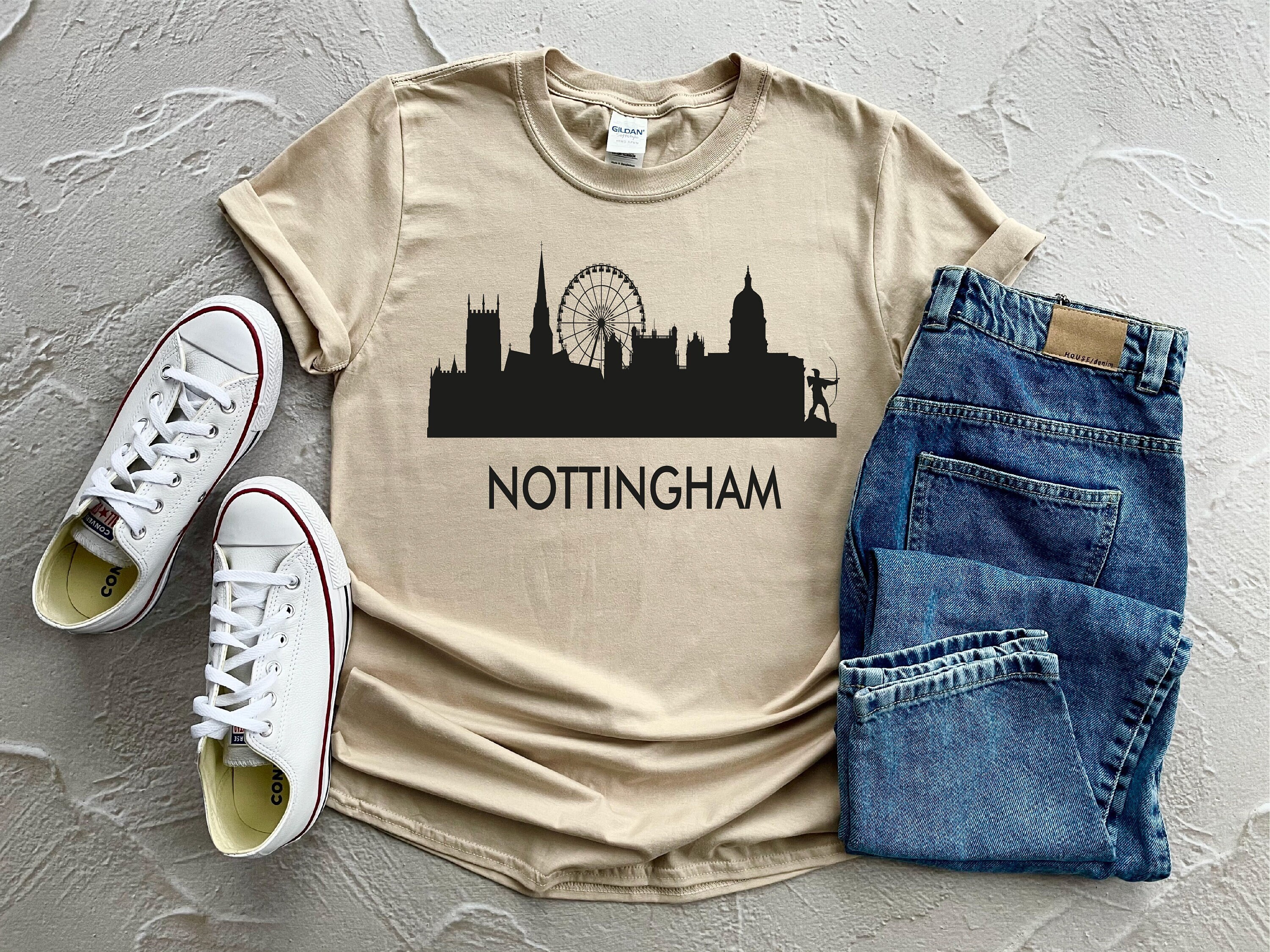 Nottingham Shirt Nottingham Tshirt City Shirt Nottingham Etsy