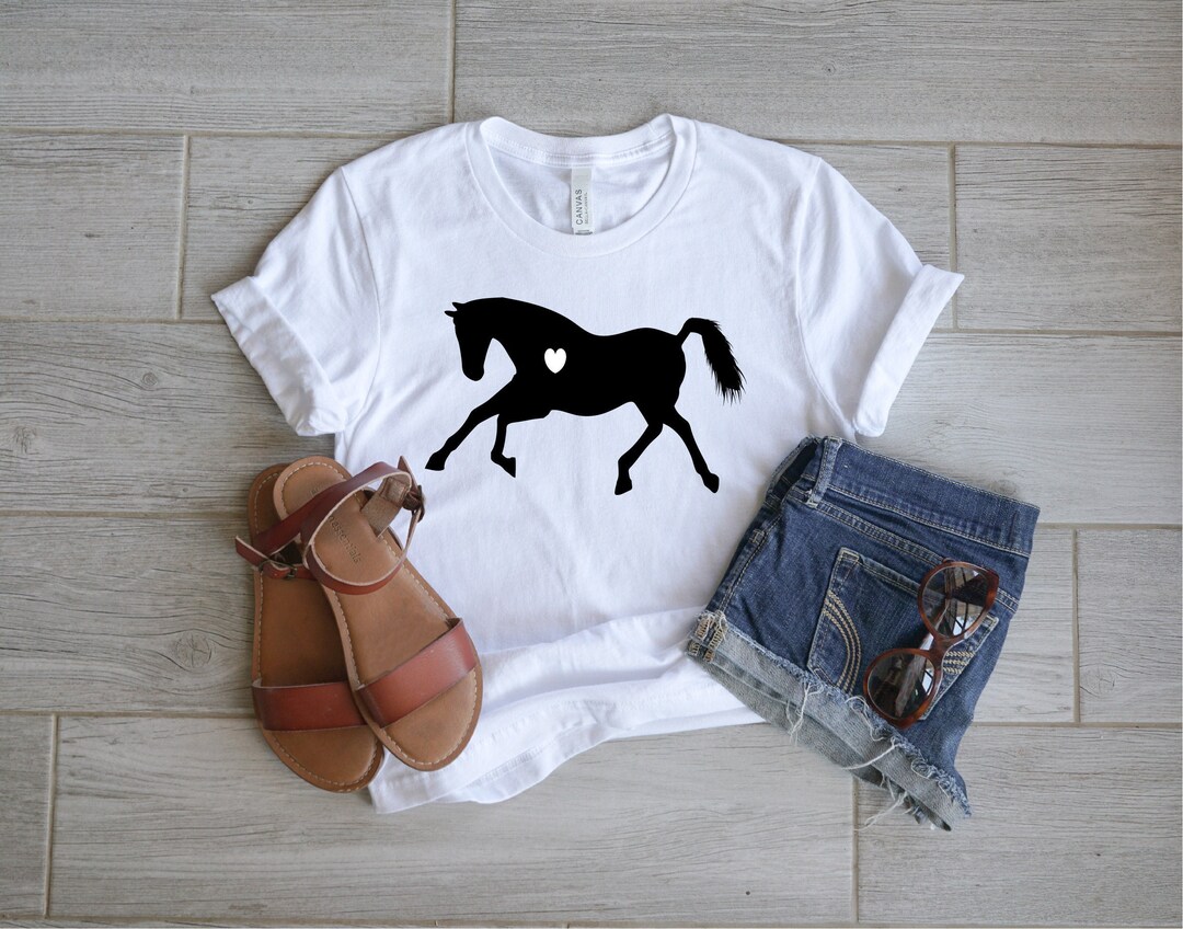 Horse Shirt Horse Child Shirt Girls Horse Shirt Gift for Etsy