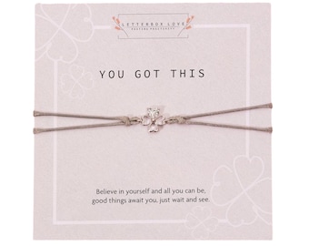 You Got This Gift | You Got This Bracelet | Good Luck | Good Luck Bracelet| Empowering Bracelet Gift For Women | Shamrock Bracelet