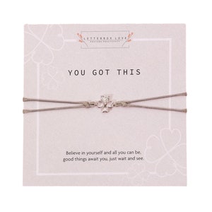 You Got This Gift | You Got This Bracelet | Good Luck | Good Luck Bracelet| Empowering Bracelet Gift For Women | Shamrock Bracelet