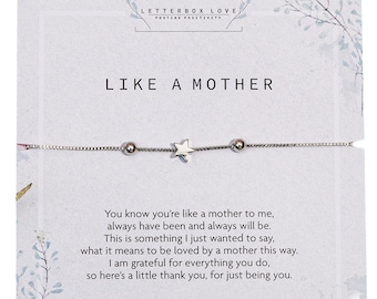 Like a Mother Bracelet Gift | Step Mother Gift | Guardian | Mother in law gift for Mothers Day | Step Mum Bracelet