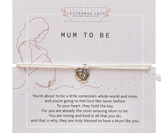 Mum To Be Gift | Expecting Mum Bracelet | Letterbox Love