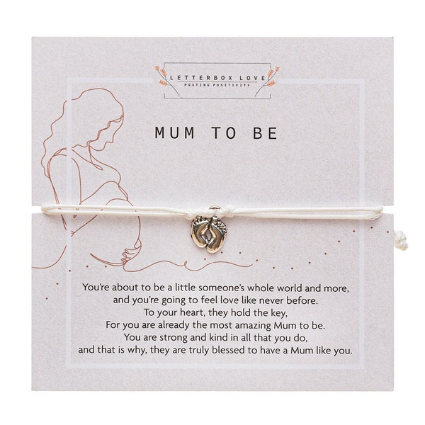 Mum To Be Gift | Expecting Mum Bracelet | Letterbox Love
