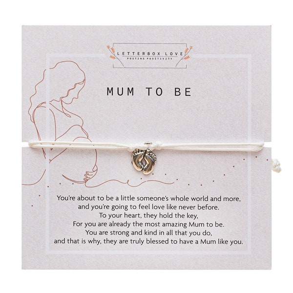 Mama To Be Geschenk | Erwarte Mama Armband | Letterbox Liebe