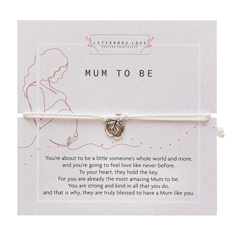 Mum To Be Gift | Expecting Mum Bracelet | Letterbox Love