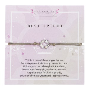 Cadeau meilleur ami | Bracelet Bestie | Cadeau Bestie | Bracelet de l'amitié | Bracelet d'anniversaire meilleur ami | Cadeau d'anniversaire pour sa meilleure amie