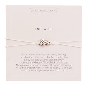 Cadeau bracelet de FIV | Cadeau ananas Milestone FIV | Bracelet Voyage de la fertilité | Boîte aux lettres Amour