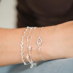 21st Birthday Bracelet For Her | Silver Star Bracelet Gift | 21st Birthday Gifts For Daughter, Best Friend or Granddaughter image 7