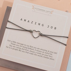 Cadeau d'emploi incroyable | Merci Bracelet | Merci, infirmière | Merci Coiffeur | Merci Agent de voyages | Merci, organisateur d'événements