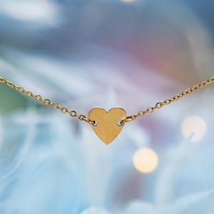 Worry Angel Heart Bracelet | Gold Stainless Steel Bracelet | Anxiety Gift | Tarnish Free Jewellery | Anxiety Jewellery image 2