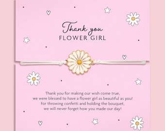 Flower Girl Gift | Wedding Keepsake | Flower Girl Proposal | Will you be my flower girl bracelet