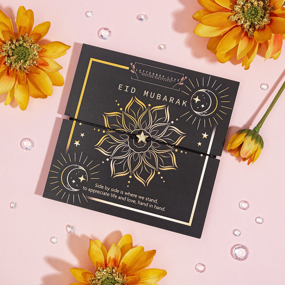 Eid Mubarak Bracelet Little Eid Gift Set for Her Happy Eid Etsy