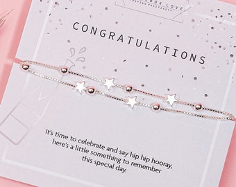 Congratulations Gift ideas For Her | Congratulations Bracelet | Graduation Gifts Keepsake For Her | Passed Exams You Did It Gift