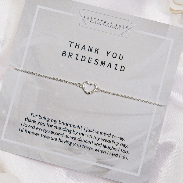 Bridesmaid Thank you Gift Ideas | Thank you for being my Bridesmaid Gift | Thank you Bridesmaid Jewellery | Minimalist Bridesmaid jewellery