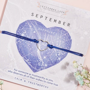 September Birthstone Bracelet | September Birthstone Gift | Small Birthday Birthstone Gift For Her in September | September Birthday gift