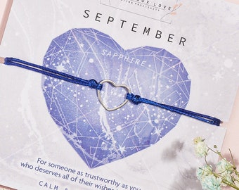 September Birthstone Bracelet | September Birthstone Gift | Small Birthday Birthstone Gift For Her in September | September Birthday gift