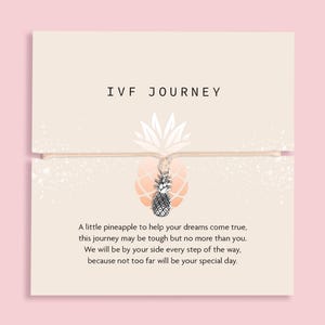 IVF Journey Bracelet Gift | IVF Milestone Pineapple Gift | Fertility Journey Bracelet | Good Luck on Your IVF Journey Bracelet Gift