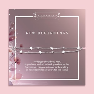 New Beginnings Bracelet | Leaving Gift | New Home Gift | Graduation Gift | Break up gift for her| new job gift | Graduation Bracelet