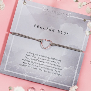 Feeling Blue Bracelet | Get Well Soon Gift | Anxiety Gift | Thinking of ...