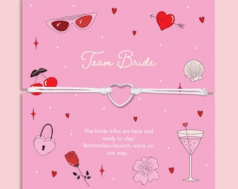Team Bride Bracelet  Hen Do Favours | Bridal Party Gifts | Bride To Be Bracelet | Hen Do Bag | Bride Gift Ideas | Bachelorette Gift Ideas