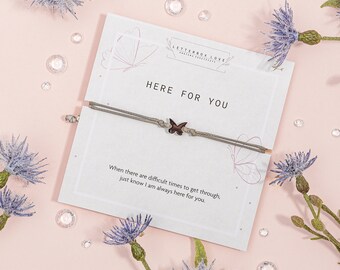 good thinking of you gifts for him Here For You Bracelet Gift | Thinking of you | I got you | you got this | minimalist jewellery gifts for her | Friendship Bracelet String