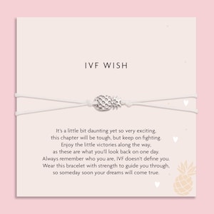 IVF Bracelet Gift | IVF Milestone Pineapple Gift | Fertility Journey Bracelet | Letterbox Love