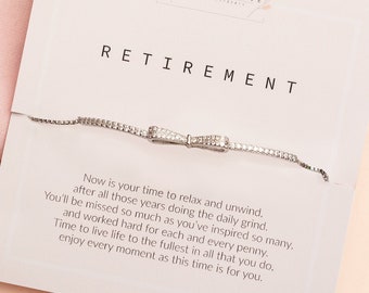 Retirement Bracelet Gift | Boss Retirement Gift | Retirement gifts for women | Retiring Gift for Colleague | Teacher Retirement Gift