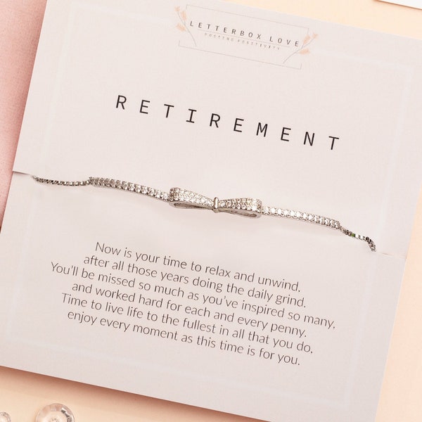 Retirement Bracelet Gift | Boss Retirement Gift | Retirement gifts for women | Retiring Gift for Colleague | Teacher Retirement Gift