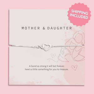 Moeder en dochter Infinity zilveren armband samen | Armband voor dochter | Armband voor mama