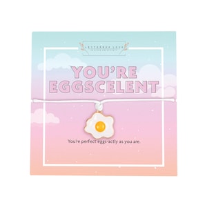 Eggs-celent Friendship Bracelet | Fried Egg Charm | Fried Egg Friendship Jewellery