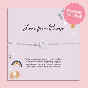 Love From Bump Bracelet | A Meaningful Gift for a Mum to Be | Baby Shower Gift | Jewellery for an expecting Mum | Pregnancy Announcement