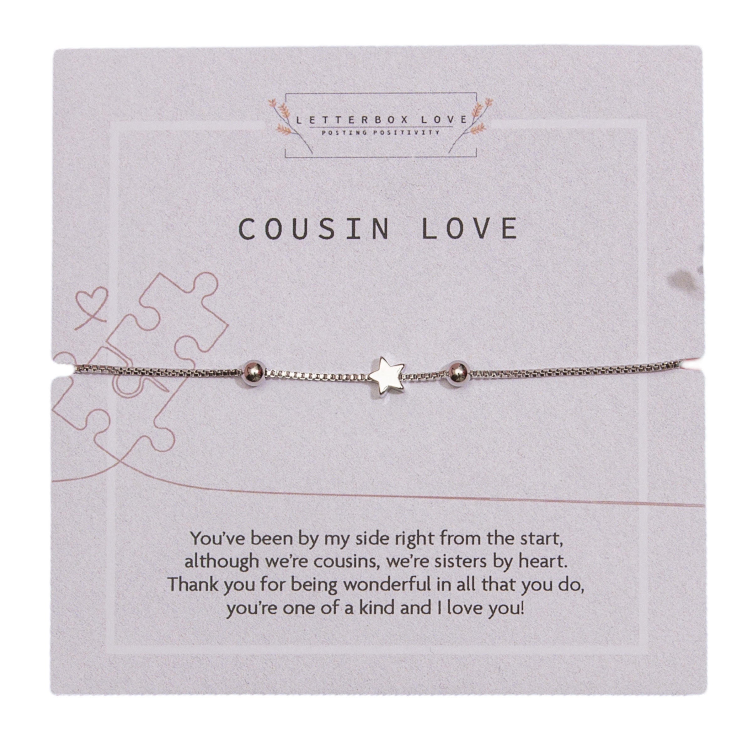 Cousin Birthday Bracelet Cousin Bracelet Cousin Love Gift for Her