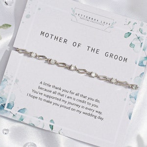 Mother of the Groom Gift from Son | Mother of the Groom Bracelet from the Groom | Gift for Mum from Son on wedding day