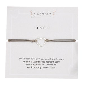 Bestie bracelet | Best friend Bracelet | Friendship Bracelet String | Gift for best friend female | minimalist bestie gift | Woman | For Her