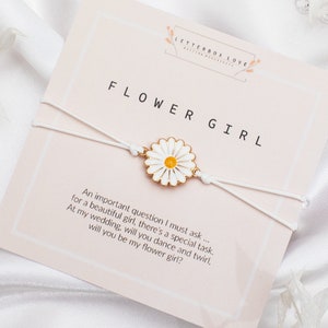 Will you be my Flower Girl? | Flower Girl Proposal Bracelet Gift | Flower Girl Jewellery