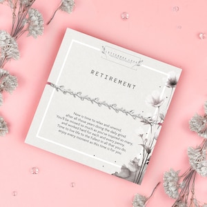 Bracelet cadeau retraite | Cadeau de retraite patron | Cadeaux de retraite pour femmes | Cadeau de départ à la retraite pour un collègue | Cadeaux de retraite pour les enseignants