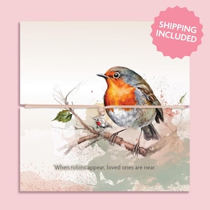 When Robins Appear Bracelet | Robin Jewellery | Sympathy Robins Appear Loved Ones Are Here Gift | Thinking of you memorial gift