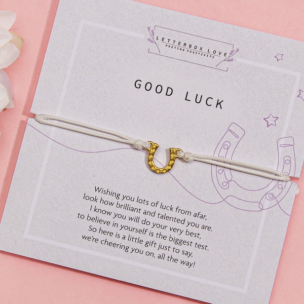 Good Luck Bracelet | Horse shoe | Good Luck Gift | Good Luck Charm | Best of Luck | Lucky Bracelet