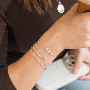 21st Birthday Bracelet For Her | Silver Star Bracelet Gift | 21st Birthday Gifts For Daughter, Best Friend or Granddaughter image 8