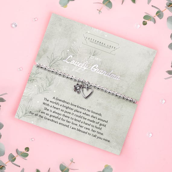 Grandma Bracelet| Grandma Gift Wrapped Jewellery | Christmas Gift for Grandma | Grandma Gift Box | New Grandma Gift | Grandma birthday gift