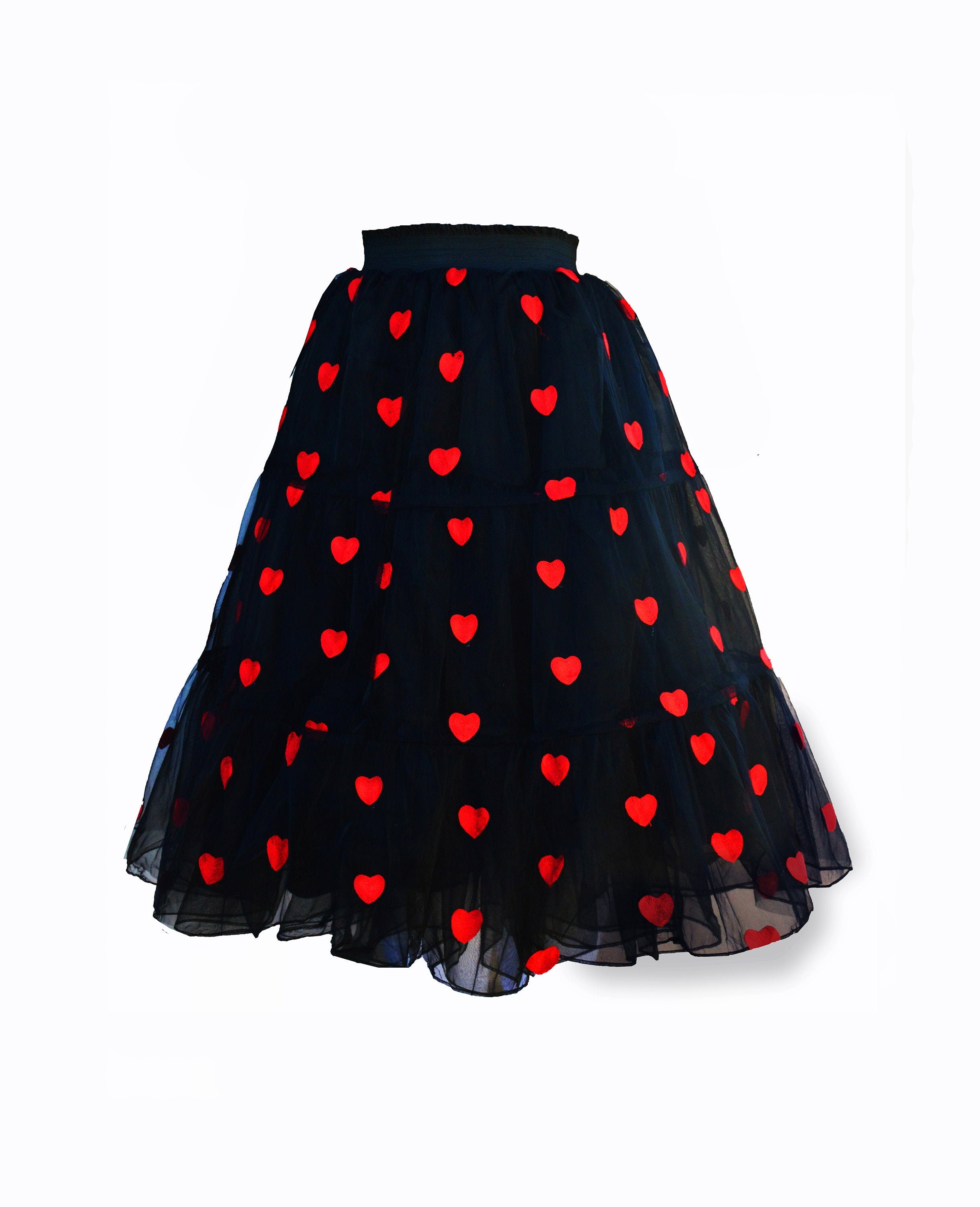 Vintage heart tutù tulle skirt Etsy