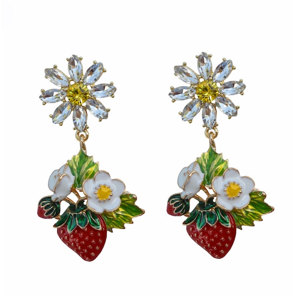 Strawerry earrings