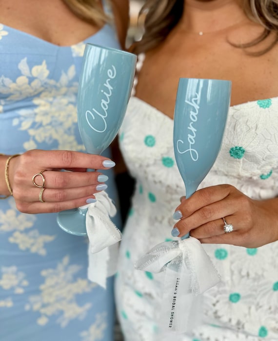 Personalized Acrylic Name Champagne Flute Party Favor Bridal Party Gifts Bachelorette Trip Gift Ideas