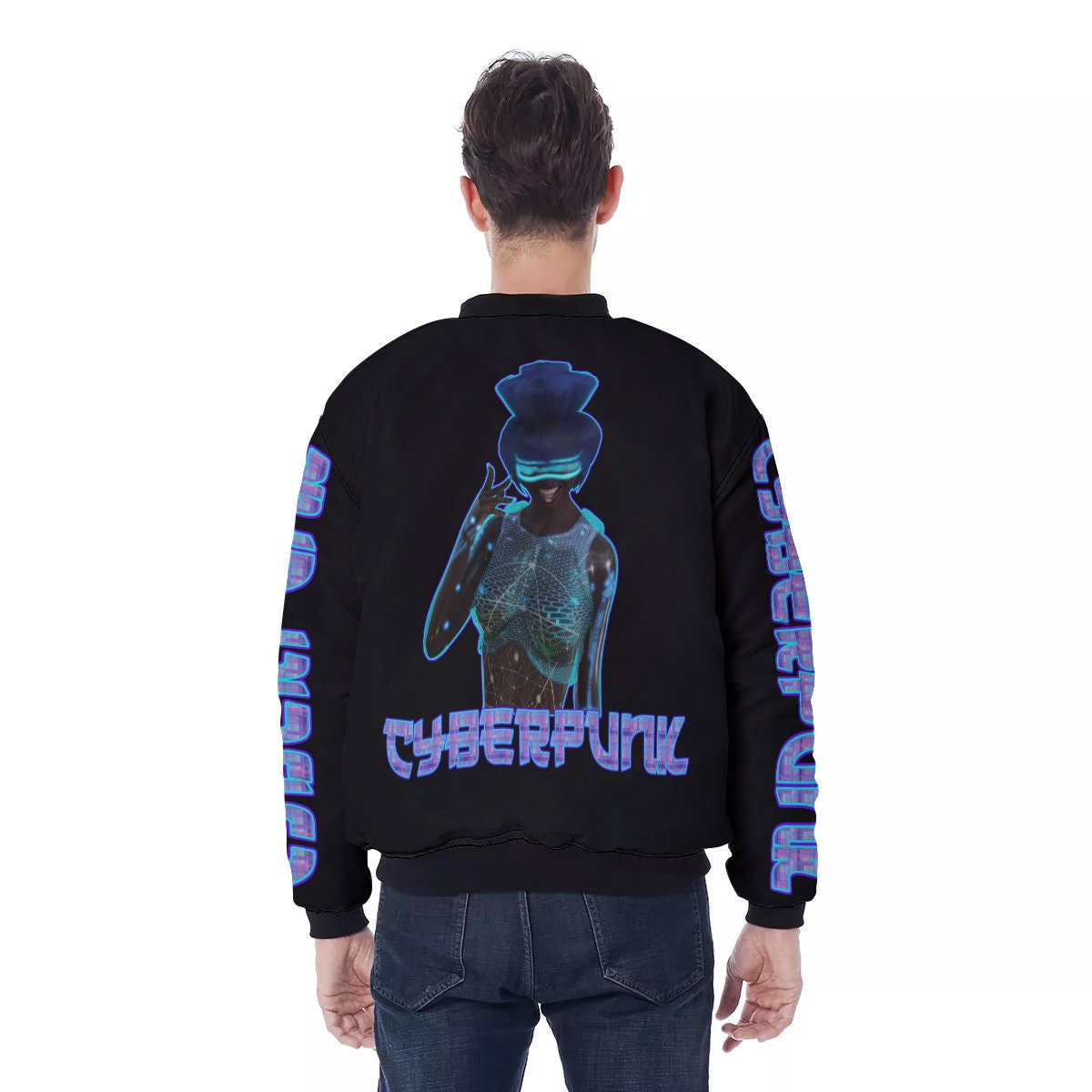 ETHR Neon Sign/Watercolor Bomber Jacket – EthrClothing