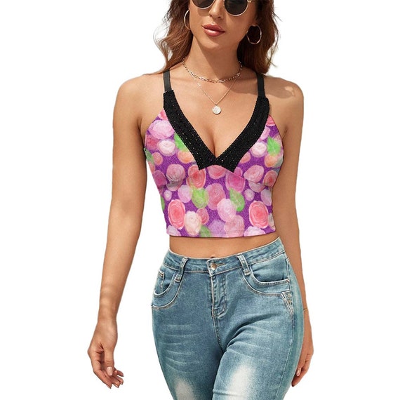 【rurumu:】RIOT GRRRL collage camisole Rose Gyaru Camisole Top, Shibuya Style, Ulzzang Fashion, Get Wild