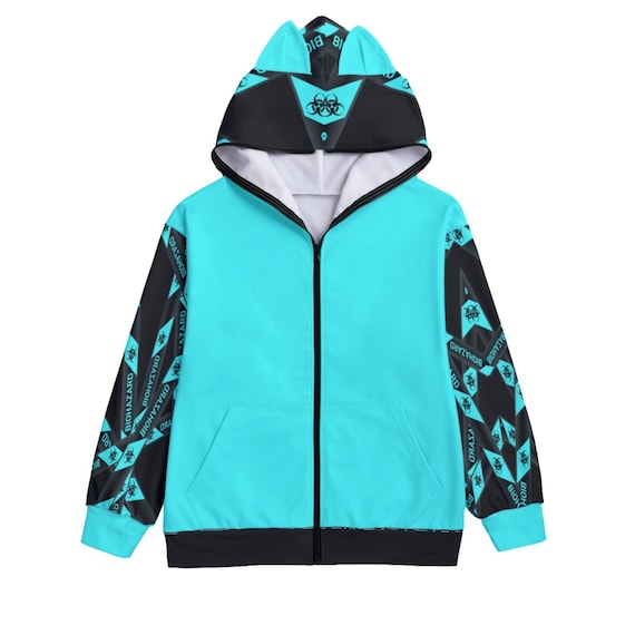 Zipper face hoodie sale
