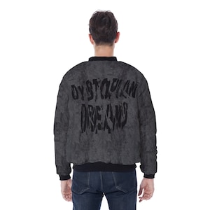 Dystopian Clothing, Cyberpunk Jacket, Denim Bomber Jacket, Androgynous Clothing, Apocalypse Clothing, Wasteland Clothing