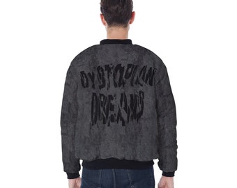 Dystopian Clothing, Cyberpunk Jacket, Denim Bomber Jacket, Androgynous Clothing, Apocalypse Clothing, Wasteland Clothing